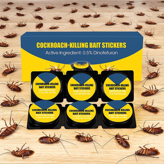 Krachtige stickers met lokaas om kakkerlakken te dode