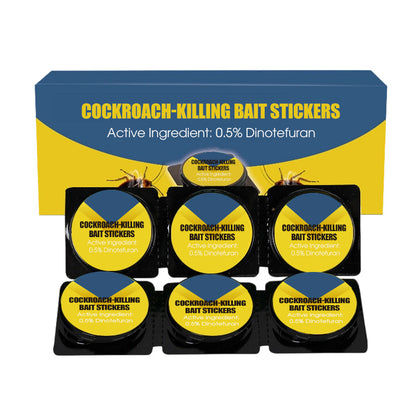 Krachtige stickers met lokaas om kakkerlakken te dode