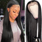 Lijmloze synthetische lace front pruik, direct klaar voor gebruik, voorgeplukt, voorgeknipt, steil, levendig, zelfgroeiend, strakke haarlijn met kleine knoopjes, hittebestendige vezels, natuurlijke pruik, geen lijm nodig.