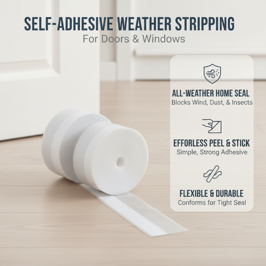🚪Zelfklevende, winddichte afdichtingsstrip – Geluids- en stofdicht voor ramen en deuren, kasten en koelkasten – Multifunctionele afdichtingsstrip