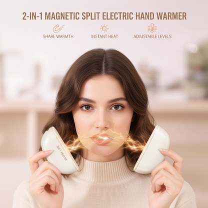 2-in-1 Magnetic Split Electric Hand Warmer