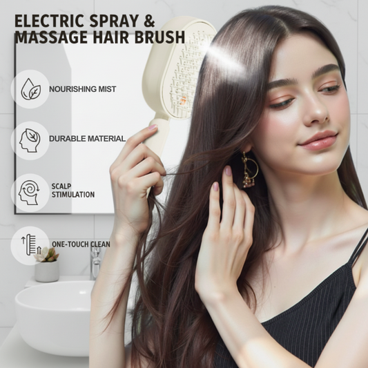 ✨🔥Elektrische spray- en massagehaarborstel✨🔥