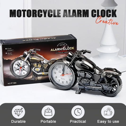 🔥 52% KORTING – Creatieve motorfietswekker! Uniek ontwerp, perfect cadeau 🏍️⏰