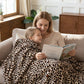 Gezellige plaid met luipaardprint