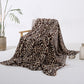 Gezellige plaid met luipaardprint