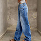 🎉Damesmode Jeans met wijde pijpen en kleurverloop – Comfort Ontmoet Stijl