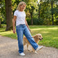 🎉Damesmode Jeans met wijde pijpen en kleurverloop – Comfort Ontmoet Stijl