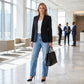 🎉Damesmode Jeans met wijde pijpen en kleurverloop – Comfort Ontmoet Stijl