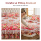 ✨3-delige bedrokset met bloemenprint en ruches