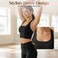 Dames sporttop met effen, uitneembare borstpads, casual, comfortabel en duurzaam, haltertop voor yoga, fitness en workouts, dames sportkleding voor alle seizoenen.