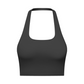 Dames sporttop met effen, uitneembare borstpads, casual, comfortabel en duurzaam, haltertop voor yoga, fitness en workouts, dames sportkleding voor alle seizoenen.
