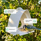 Modern Hanging Bird Feeder for Outdoor Gardens