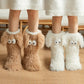 💗LAATSTE DAG UITVERKOOP 50% KORTING⚡50K+ VERKOCHT💕Dames pluche pantoffelsokken, vloersokken, winterse binnensokken, dikke fleecevoering, antislip, pluche sneeuwsokken voor volwassenen