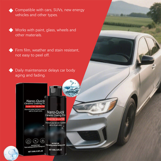 🚗 BE PERKTE TIJD! 50% KORTING! 💥 Snelwerkende hoogglans auto-detailing spray – Nanokeramiek, hydrofoob en makkelijk aan te brengen ✨