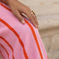 Dames casual broek met wijde pijpen en strepen