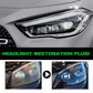 Automotive Headlamp Restoration Fluid, Restore Oxidized & Yellowed Headlights with Crystalline Coating, Anti-Blur Refurbisher