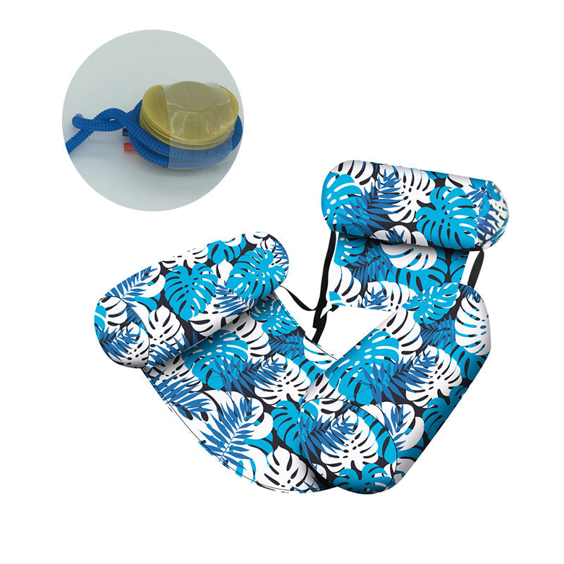 Blauw blad + Voetpomp