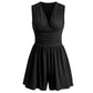 👗 Mouwloze jumpsuit met V-hals en geplooide taille voor dames