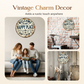 Vintage metalen bord met de tekst "Happy Place".