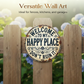 Vintage metalen bord met de tekst "Happy Place".