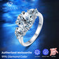 Verlovingsring met drie moissanite stenen