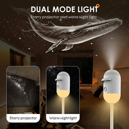 2-in-1 Sterrenhemelprojector en Nachtlampje