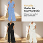 Zomerse casual jumpsuit met knoopsluiting voor dames