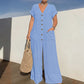Zomerse casual jumpsuit met knoopsluiting voor dames