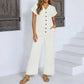 Zomerse casual jumpsuit met knoopsluiting voor dames