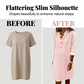 Dames Linnen Blousejurk met Ruches en V-hals