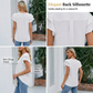 Damesblouse van chiffon met ruchesmouwen en V-hals