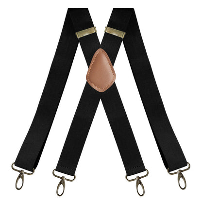 Heren X-vormige bretels met haakclips