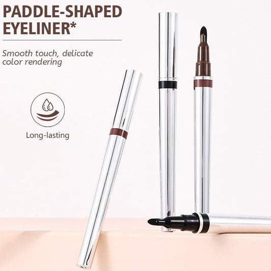 ✍️【Eyeliner met sponspunt】 – Met slechts één streek breng je een nauwkeurige eyeliner aan, zelfs als je nog geen ervaring hebt! 👁️✨