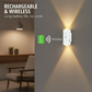 Oplaadbare magnetische wandlamp