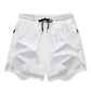 Ademende sportshorts met ritszakken