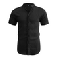 👔 TIJDELIJKE AANBIEDING: 50% KORTING! ✨ Zomerhemd voor heren – Hoge kraag, gestructureerde stof, relaxte pasvorm ☀️