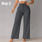 ⏰🎁Dames Effen Kleur Casual Broek met Wijde Pijpen