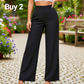 ⏰🎁Dames Effen Kleur Casual Broek met Wijde Pijpen
