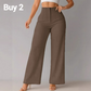 ⏰🎁Dames Effen Kleur Casual Broek met Wijde Pijpen
