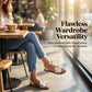 Stijlvolle parelkleurige sandalen met enkelbandje