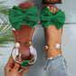 Stijlvolle parelkleurige sandalen met enkelbandje