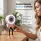 Flexibele robotbureauventilator met LED-verlichting