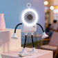 Flexibele robotbureauventilator met LED-verlichting