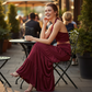 👗 NU 50% KORTING! 💖 Nieuwe collectie 2026 – Halternek-set van twee delen – Crop top & zwierige maxi-rok – Moeiteloos elegant ✨