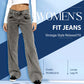 Damesjeans in vintage-stijl met een relaxte pasvorm