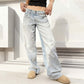Damesjeans in vintage-stijl met een relaxte pasvorm