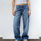 Damesjeans in vintage-stijl met een relaxte pasvorm