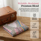 📢📢50% KORTING !! ⏰De Bohemian-jurk met kanten rand: V-hals, lange mouwen, all-over print