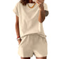 Casual T-shirt en shortset voor dames
