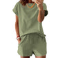 Casual T-shirt en shortset voor dames